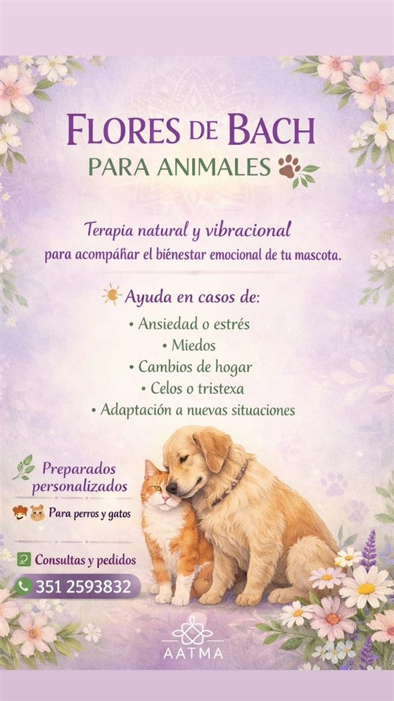 Flores de Bach para animales